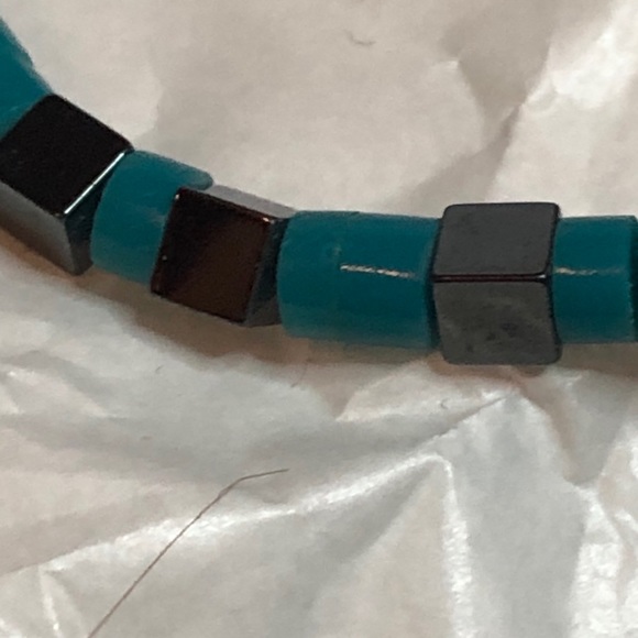 Silver and Turquoise Necklace - Picture 4 of 5